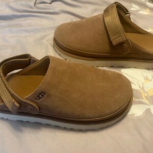 UGG Tan Suede Slip-On Shoes Never Worn